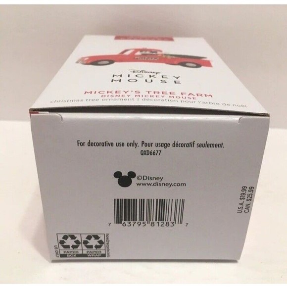 2023 Hallmark Disney Mickey Mouse Mickey's Tree Farm Truck Ornament - Picture 4 of 4